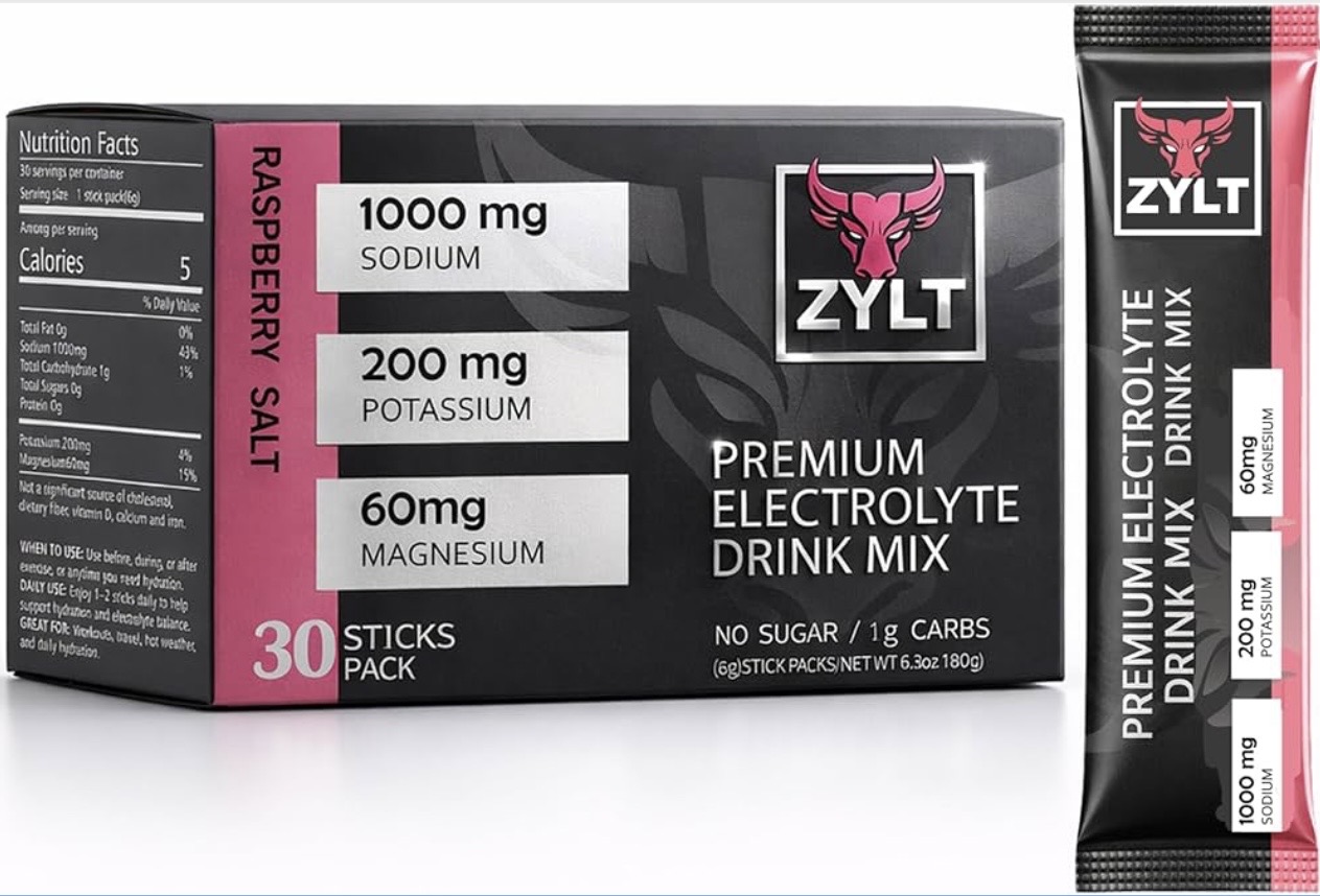 ZYLT Raspberry Salt Electrolyte Drink Mix